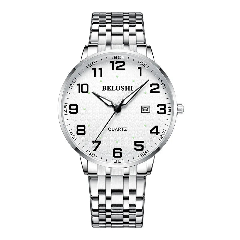Idosos relógios amante relógios homens relógios de pulso de quartzo à prova dwaterproof água grande número grande dial casal de meia-idade relógio uthai h10