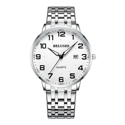 Idosos relógios amante relógios homens relógios de pulso de quartzo à prova dwaterproof água grande número grande dial casal de meia-idade relógio uthai h10