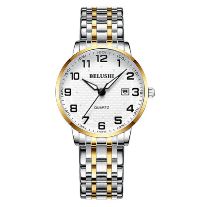 Idosos relógios amante relógios homens relógios de pulso de quartzo à prova dwaterproof água grande número grande dial casal de meia-idade relógio uthai h10
