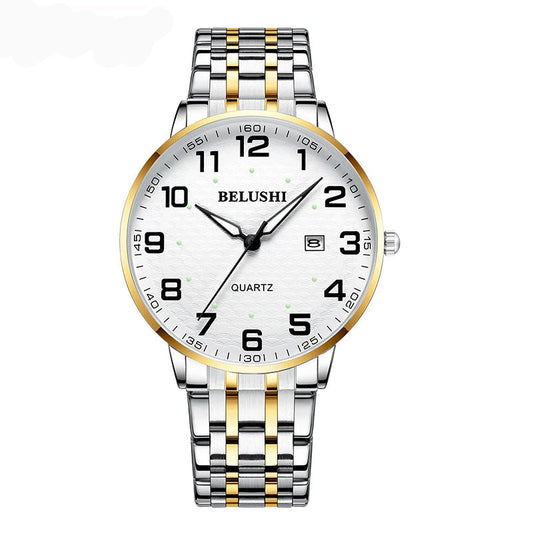 Idosos relógios amante relógios homens relógios de pulso de quartzo à prova dwaterproof água grande número grande dial casal de meia-idade relógio uthai h10