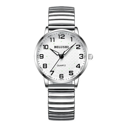 Idosos relógios amante relógios homens relógios de pulso de quartzo à prova dwaterproof água grande número grande dial casal de meia-idade relógio uthai h10