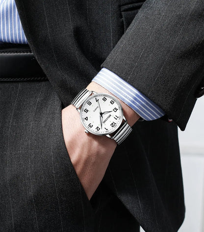 Idosos relógios amante relógios homens relógios de pulso de quartzo à prova dwaterproof água grande número grande dial casal de meia-idade relógio uthai h10