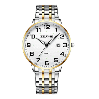 Idosos relógios amante relógios homens relógios de pulso de quartzo à prova dwaterproof água grande número grande dial casal de meia-idade relógio uthai h10