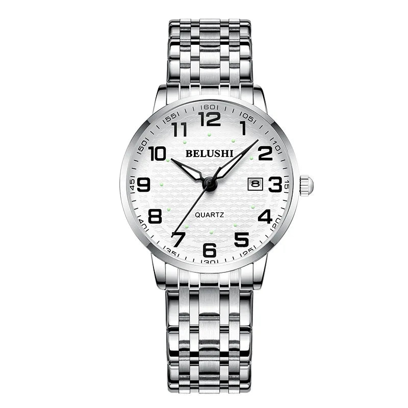 Idosos relógios amante relógios homens relógios de pulso de quartzo à prova dwaterproof água grande número grande dial casal de meia-idade relógio uthai h10