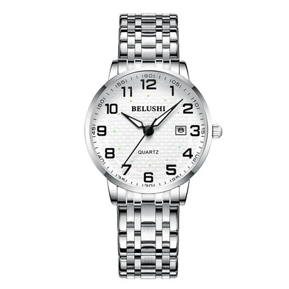 Idosos relógios amante relógios homens relógios de pulso de quartzo à prova dwaterproof água grande número grande dial casal de meia-idade relógio uthai h10