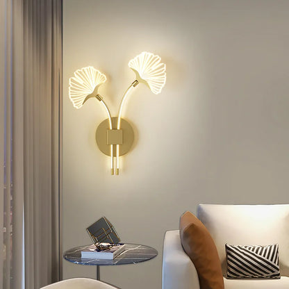 Goldene Blumen Lampe | Modern