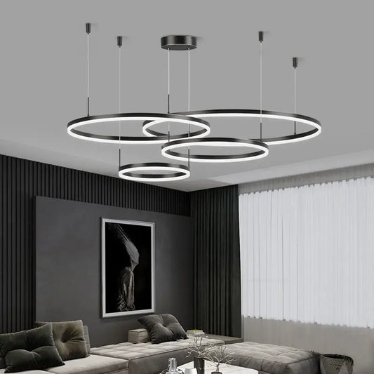 Moderne Ring Leuchte | Deckenlampe 1-5 Ringe