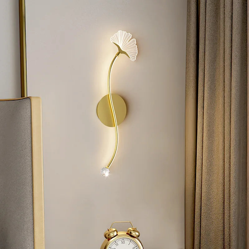 Goldene Blumen Lampe | Modern