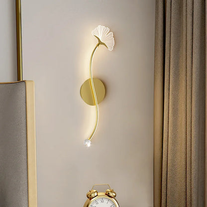 Goldene Blumen Lampe | Modern