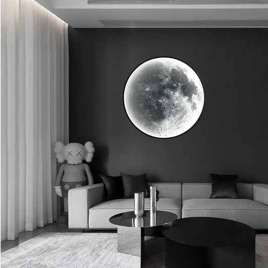 Hochmoderne Mond Wandlampe